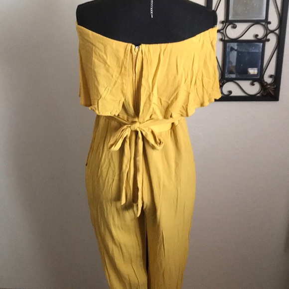 Blue Ivy by KC Off Shoulder Strapless Jumpsuit - Picture 3 of 7